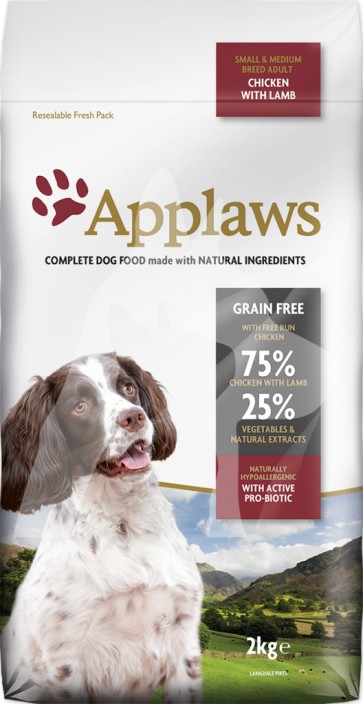 (DD4520L) 2kg Applaws Dog - C&L 無穀物雞+羊肉配方成犬乾糧  