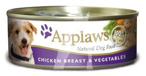 (3002) 156g Applaws 肉絲湯汁系列 - 雞柳,蔬菜配方狗罐頭