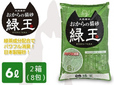 6L x 8包 Hitachi 綠玉綠茶豆腐渣貓砂  
