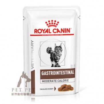 85g x 12pcs Royal Canin Vet Cat GastroIntestinal-Moderate Calorie (Pouch) - GIM35
