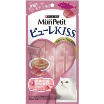 (12344427) 10g x 4本 MON PETIT® Puree Kiss ~ 吞拿魚醬拌粒粒吞拿魚肉	