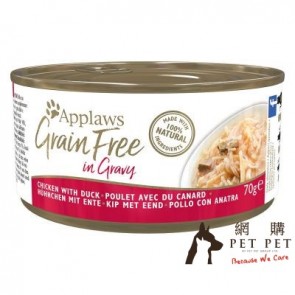 70g Applaws Cat Tin In Grain Free 無穀物成貓罐頭 - 雞肉&鴨肉 (1202) 