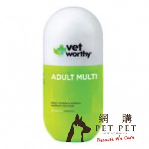 (0074) 60ct Vet Worthy Adult Dog Multi 成犬營養補充咀嚼片