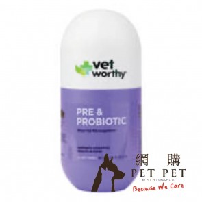 (0118) 60ct Vet Worthy Probiotic Capsule (狗用)益生菌膠囊10億CFU