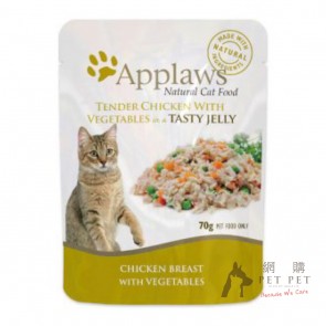 (8260) 70g Applaws Cat Pouch - (啫喱系列) - 雞肉&蔬菜