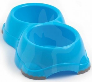 (H107) 餵食孖碗 -方型 Moderna Double Smarty Bowls