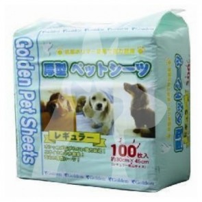 (100片) 細碼 - Golden Pet Sheets 強力吸濕除臭厚型寵物尿墊