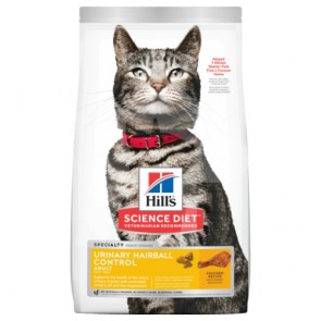 (10135) 3.5lb Hill's® 泌尿道健康和去毛球配方- 成貓乾糧