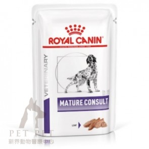 (3101200) 85g x 12can Royal Canin Vet MATURE CONSULT DOG pouch in Loaf