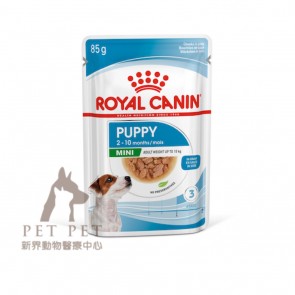 85g x 12pcs Royal Canin SHN Mini Puppy (Pouch with Gravy) Wet Food 